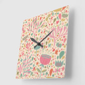 Helderbloempatroon Vierkante Klok (Hoek)