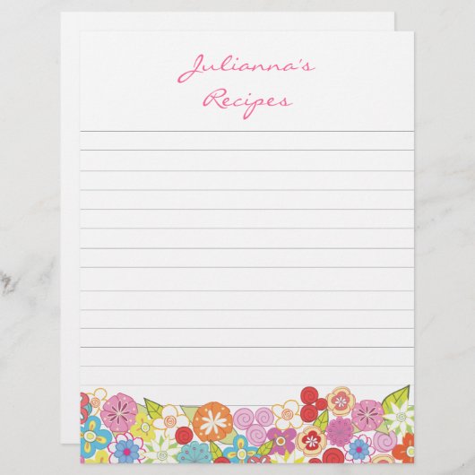 Helderbloesem Multomap Letter-pagina's invoegen (Voorkant / Achterkant)