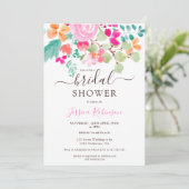 Helderbotanische florale waterverf vrijgezellenfee kaart (Staand voorkant)