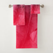 Helderbruine roze tropische zomerkleppen bad handdoek (Insitu)