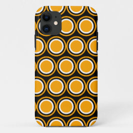 Helderbruine zonnige gouden zwarte schijven Case-Mate iPhone case