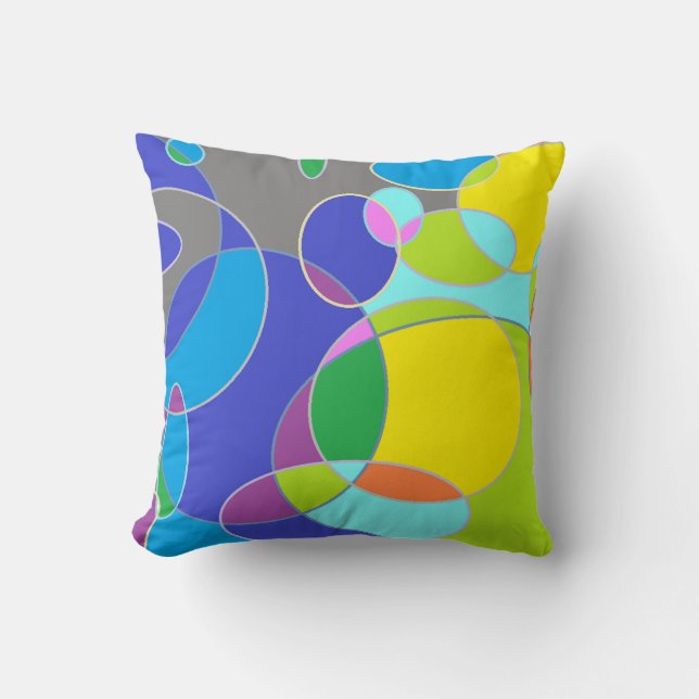 Helderbubbeltangerine Kussen (Voorkant)