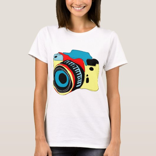 Heldercamera-illustratie T-shirt (Voorkant)