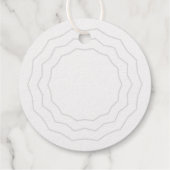 Heldercirkel | Elegant Moderne Vakantie Gift Label (Achterkant)