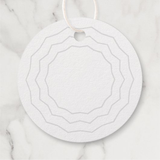 Heldercirkel | Elegant Moderne Vakantie Gift Label (Achterkant)