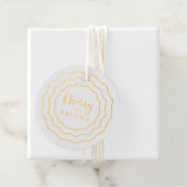 Heldercirkel | Elegant Moderne Vakantie Gift Label (Met doos)
