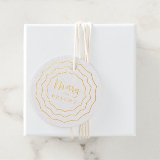 Heldercirkel | Elegant Moderne Vakantie Gift Label (Met doos)