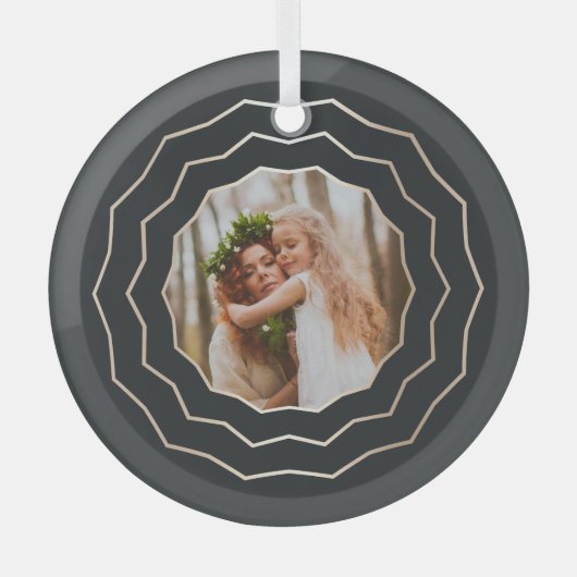 Heldercirkel | Holiday-foto Glas Ornament (Voorkant)