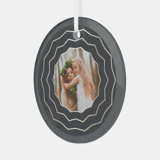 Heldercirkel | Holiday-foto Glas Ornament (Voorkant links)
