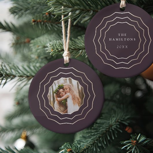 Heldercirkel | Holiday-foto Keramisch Ornament
