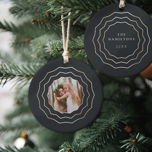 Heldercirkel | Holiday-foto Keramisch Ornament