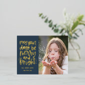 Helderdagen bewerkbaar Briefkaart voor kleurfeestd (Staand Voorkant)