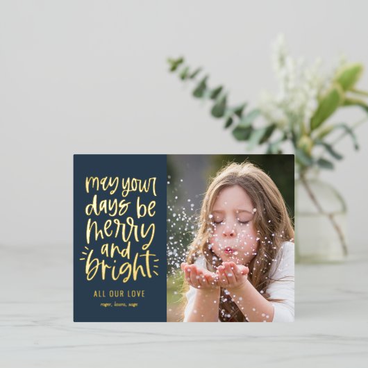 Helderdagen bewerkbaar Briefkaart voor kleurfeestd (Staand Voorkant)