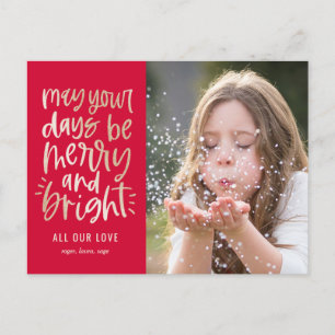 Helderdagen EDITABLE COLOR Holiday Card Briefkaart