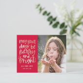 Helderdagen EDITABLE COLOR Holiday Card Briefkaart (Staand voorkant)