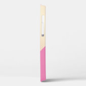 Helderder geometrisch kopergoudlicht en warm roze Case-Mate iPhone case (Achterkant / Links)