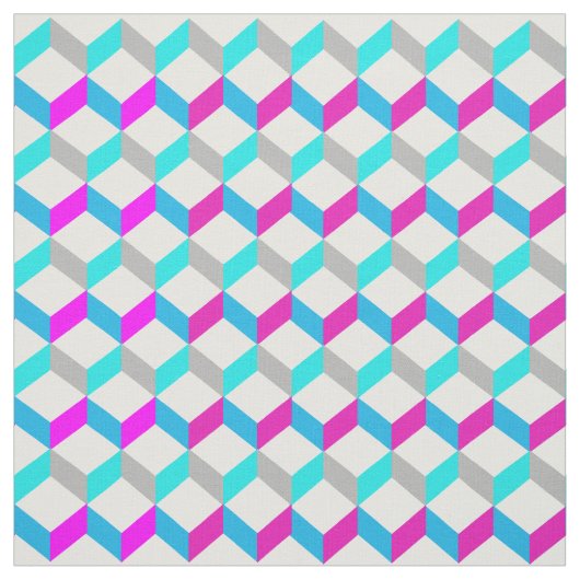 Helderdevolle 3D optische illusie, gebarenteerde a Stof (Swatch)