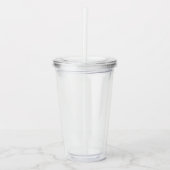 Heldere 16 oz acryl drinkbeker voor koude dranken (Voorkant)