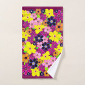 Heldere Abstracte bloemkunst Bad Handdoek (Handdoek)