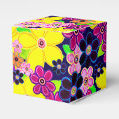 Heldere Abstracte bloemkunst Bedankdoosjes (Voorkant Zijde)