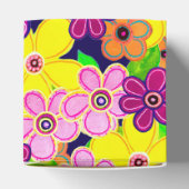 Heldere Abstracte bloemkunst Bedankdoosjes (Bovenkant)