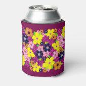 Heldere Abstracte bloemkunst Blikjeskoeler (Blikje Achterkant)