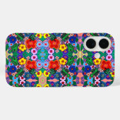 Heldere Abstracte bloemkunst Case-Mate iPhone Case (Achterkant (horizontaal))