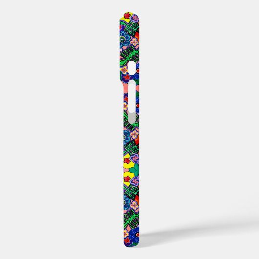 Heldere Abstracte bloemkunst Case-Mate iPhone Case (Achterkant / Links)