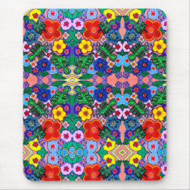 Heldere Abstracte bloemkunst Muismat