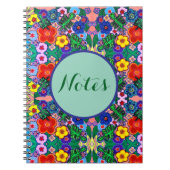 Heldere Abstracte bloemkunst Notitieboek (Voorkant)