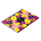 Heldere Abstracte bloemkunst Notitieboek (Linkerzijde)