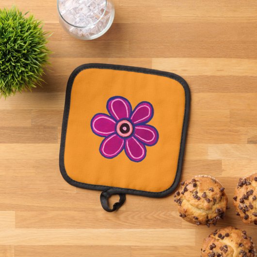 Heldere Abstracte bloemkunst Pannenlap (Top down)