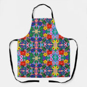 Heldere Abstracte bloemkunst Schort (Voorkant)