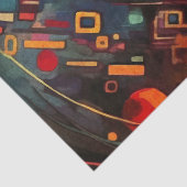 Heldere Abstracte cirkelvormige decoupage Tissuepapier (Detail)