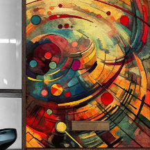 Heldere Abstracte cirkelvormige decoupage