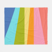 Heldere Abstracte geometrische vormen | Regenboog Fleece Deken (Voorkant (Horizontaal))