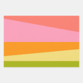 Heldere Abstracte geometrische vormen | Regenboog Inpakpapier Vel (Voorkant 3)