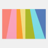 Heldere Abstracte geometrische vormen | Regenboog Inpakpapier Vel (Voorkant 2)