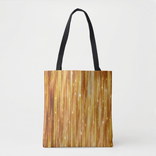 Heldere abstracte gouden achtergrond met glitter tote bag (Voorkant)