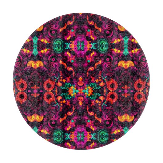 Heldere Abstracte kleur Snijplank (Voorkant)