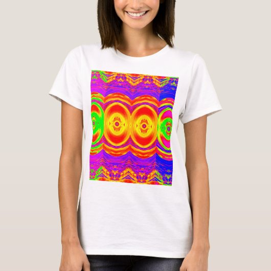 Heldere Abstracte kleuren T-shirt (Voorkant)