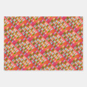 Heldere Abstracte kleurrijke bladeren Boho stijl Inpakpapier Vel (Voorkant 2)