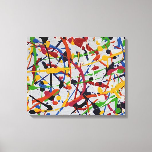Heldere Abstracte kunst, kleurverrukking 201288 Canvas Afdruk (Voorkant)