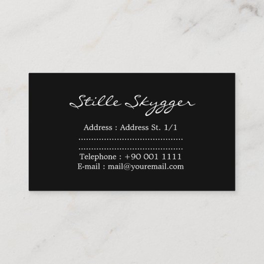  heldere Abstracte kunst Visitekaartje (Achterkant)