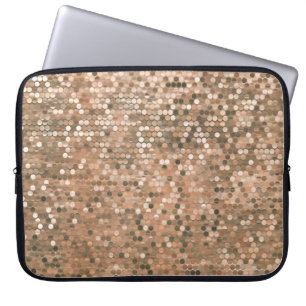 Heldere abstracte mozaïekachtergrond met glo laptop sleeve