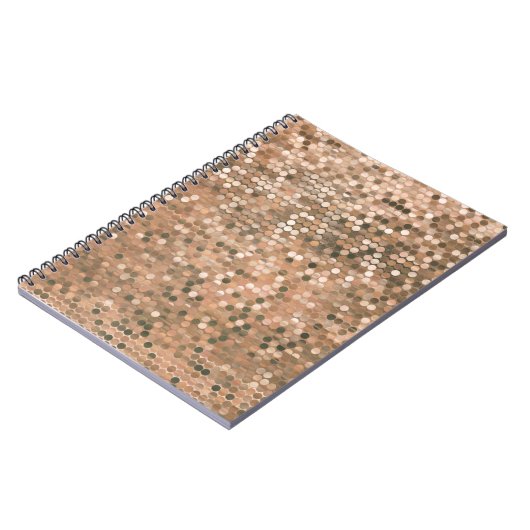 Heldere abstracte mozaïekachtergrond met glo notitieboek (Linkerzijde)