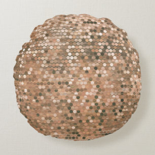 Heldere abstracte mozaïekachtergrond met glo rond kussen