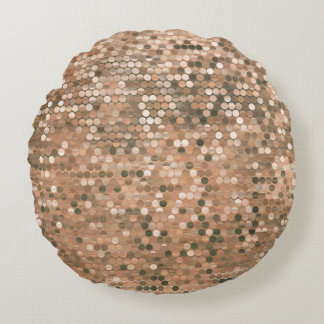 Heldere abstracte mozaïekachtergrond met glo rond kussen