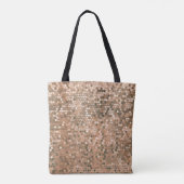 Heldere abstracte mozaïekachtergrond met glo tote bag (Achterkant)