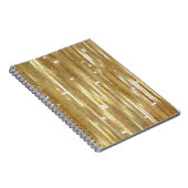 Heldere abstracte mozaïekgolden achtergrond met gl notitieboek (Rechterzijde)